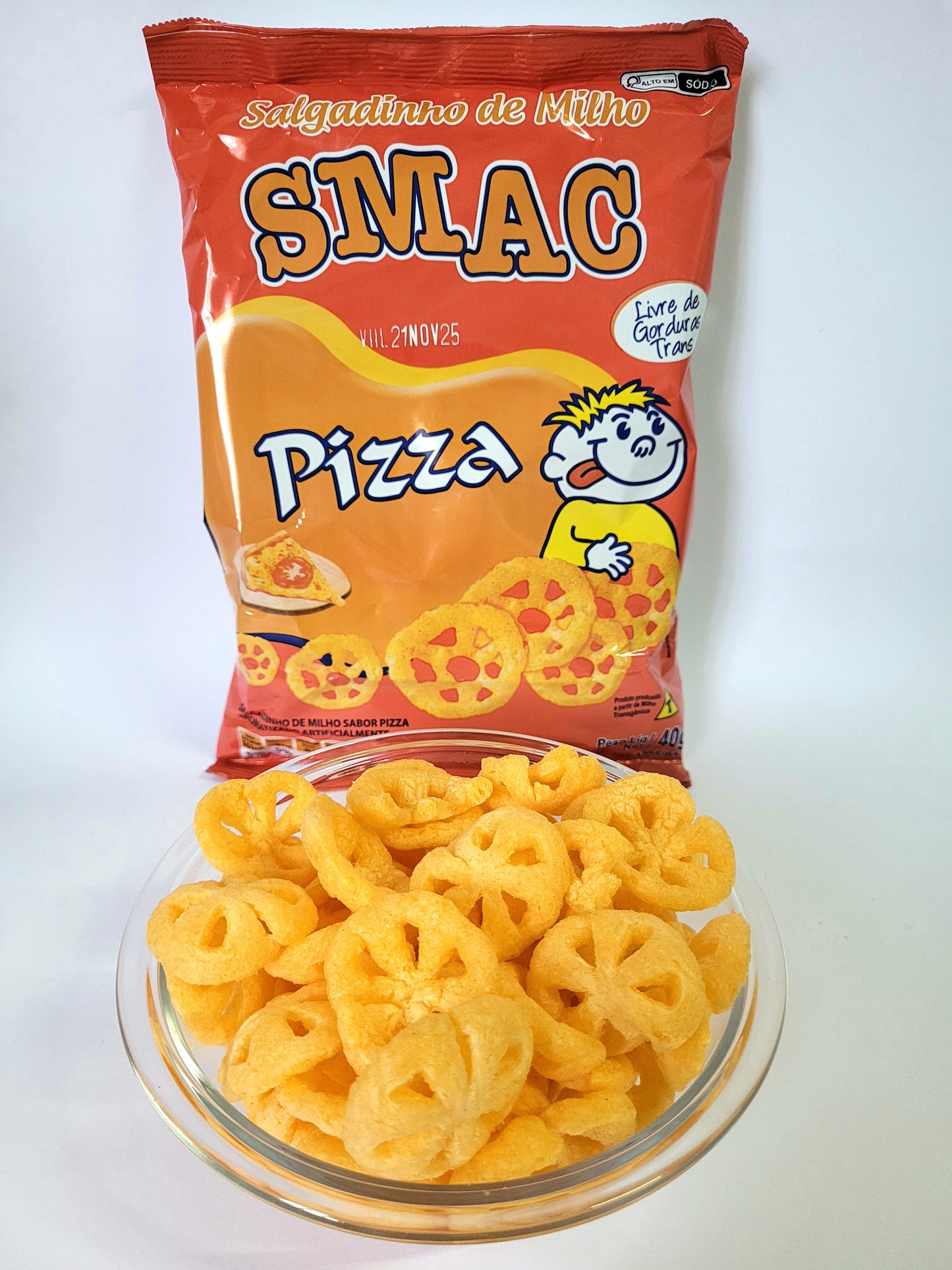 KIT SALGADINHO SABOR PIZZA 40g - 5 UNIDADES