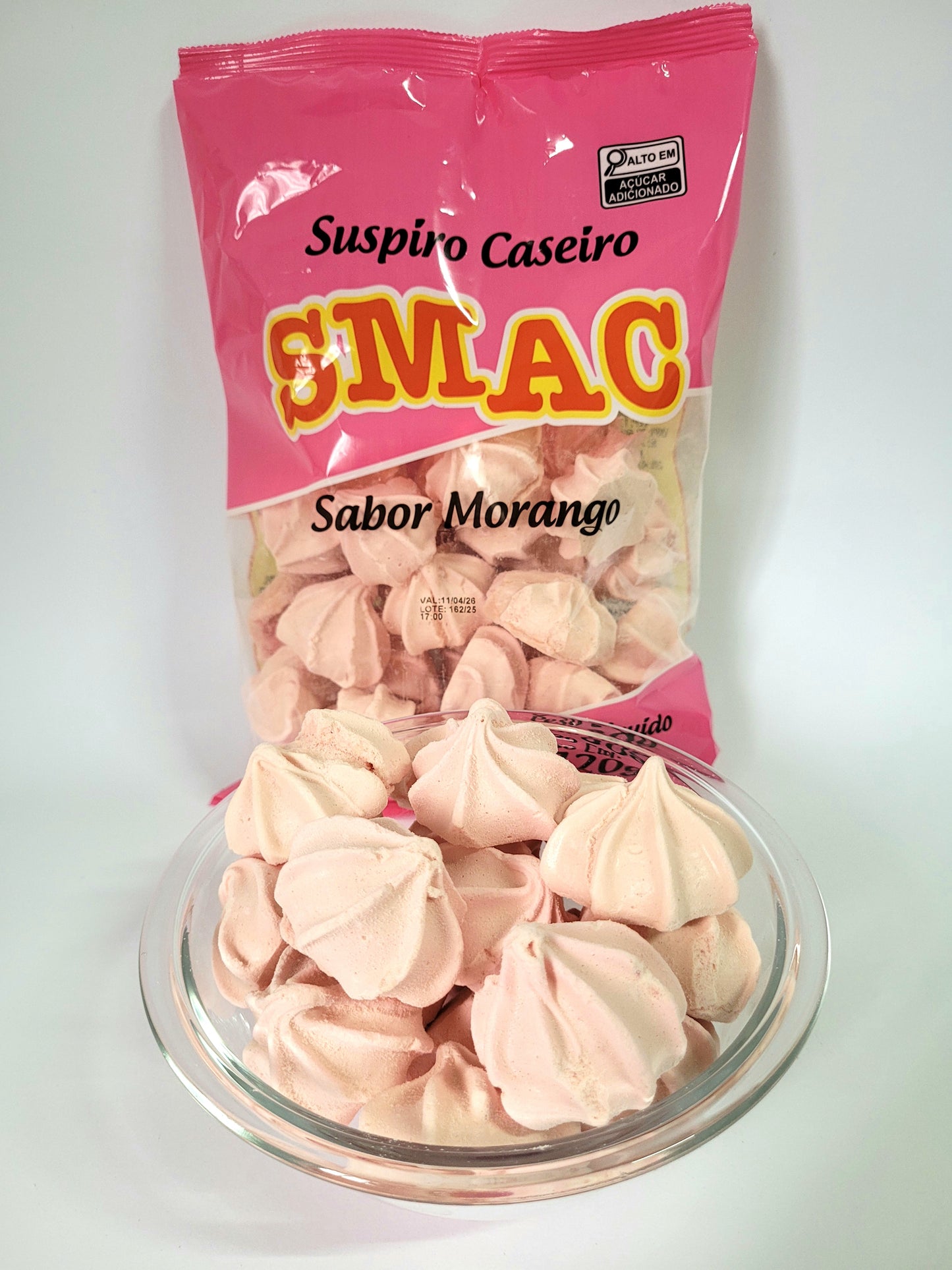 KIT SUSPIRO SABOR MORANGO - 5 UNIDADES