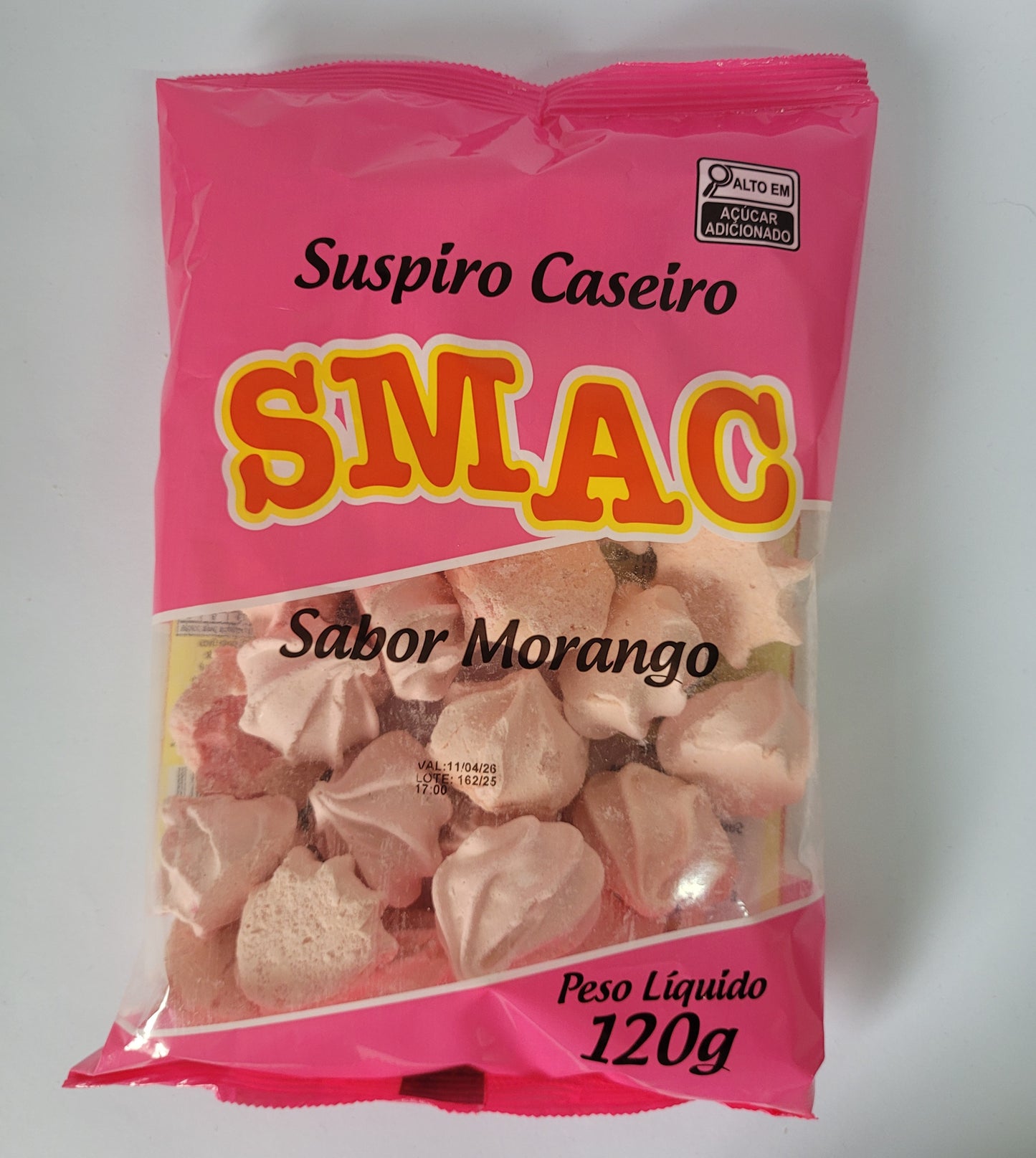 KIT SUSPIRO SABOR MORANGO - 5 UNIDADES
