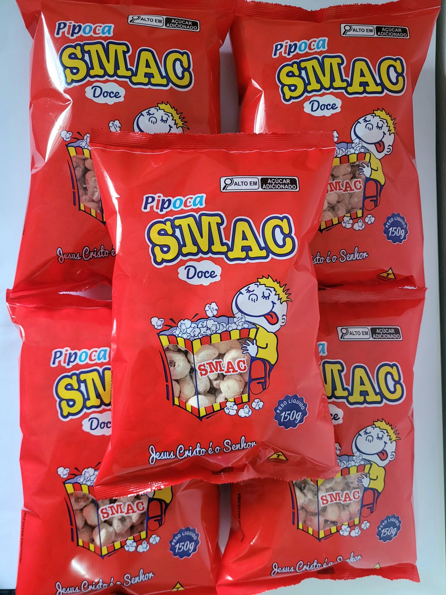 KIT PIPOCA DOCE 150g - 5 UNIDADES