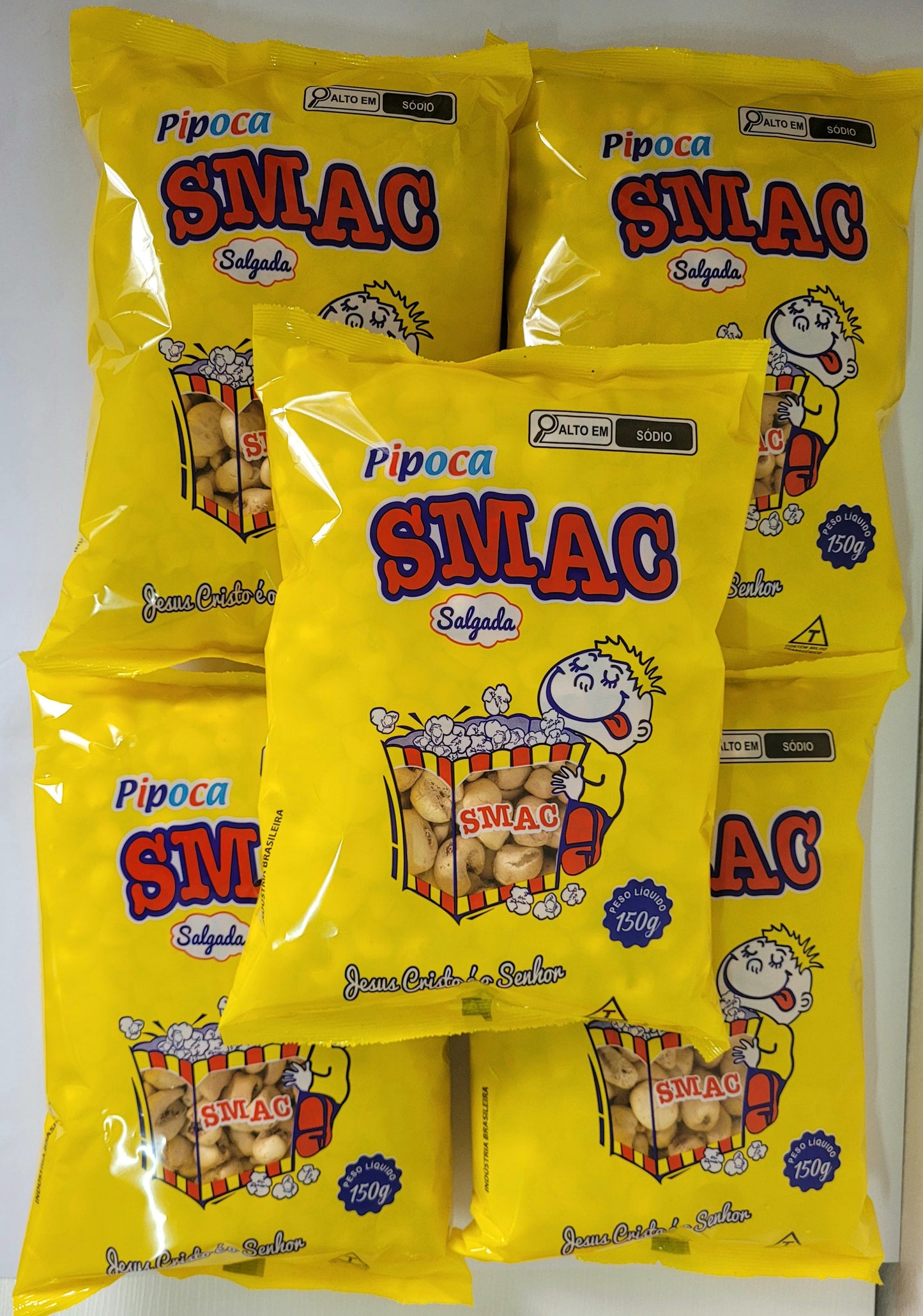 KIT PIPOCA SALGADA 150g - 5 UNIDADES