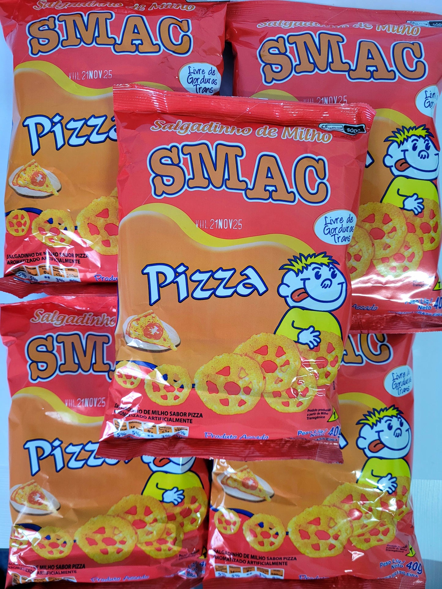 KIT SALGADINHO SABOR PIZZA 40g - 5 UNIDADES