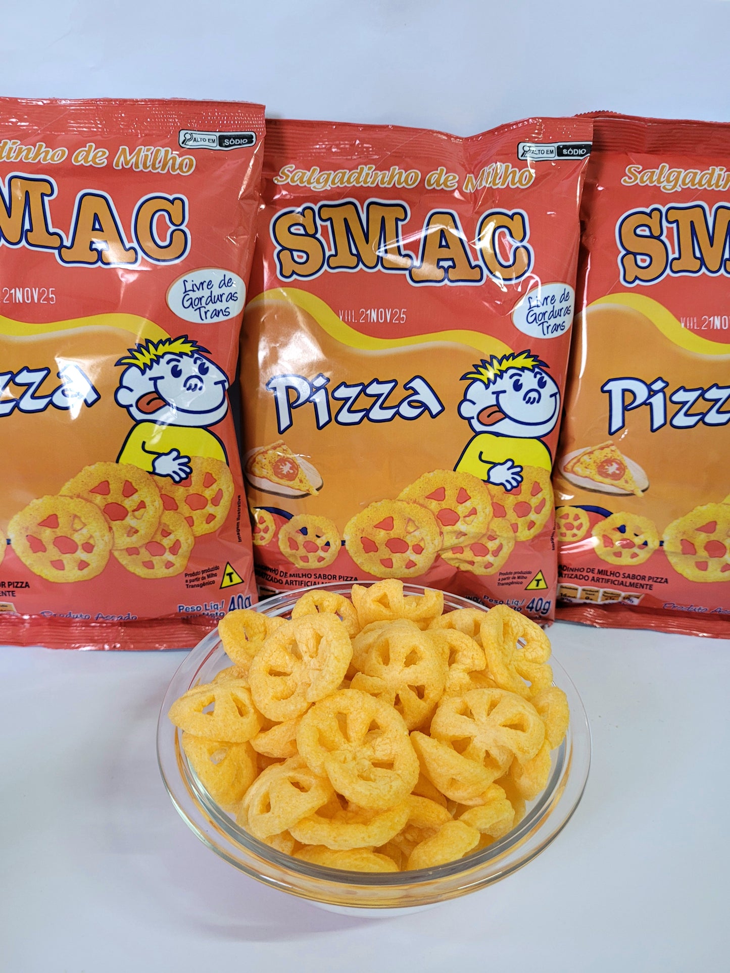 KIT SALGADINHO SABOR PIZZA 40g - 5 UNIDADES