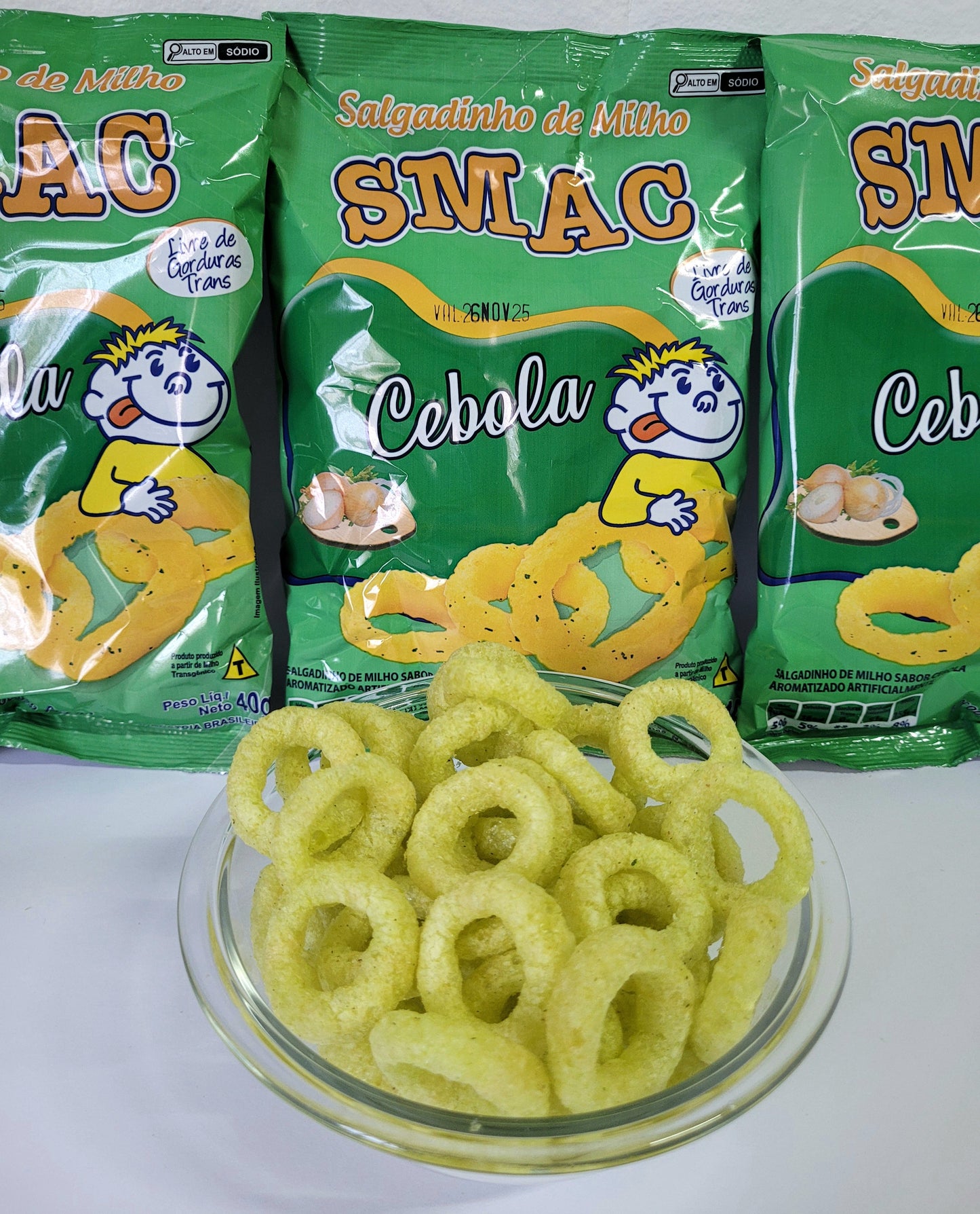 KIT SALGADINHO SABOR CEBOLA 40g -  5 UNIDADES