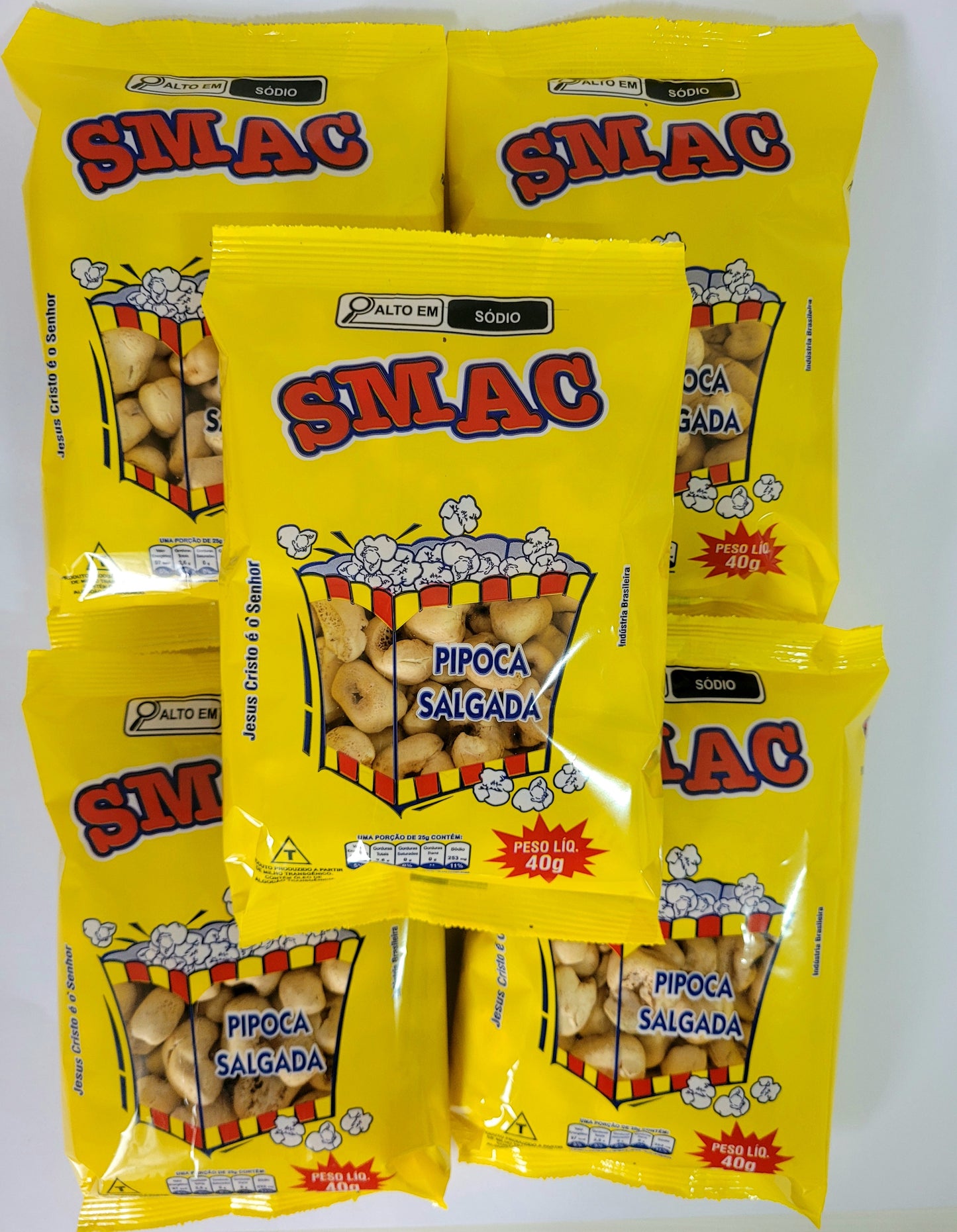 KIT PIPOCA SALGADA 40g - 5 UNIDADES